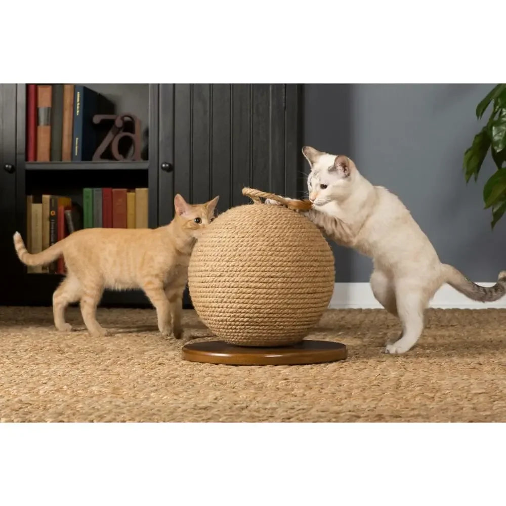 Kitty Power Paws Sphere Scratching Post 13" H Prevue Pet