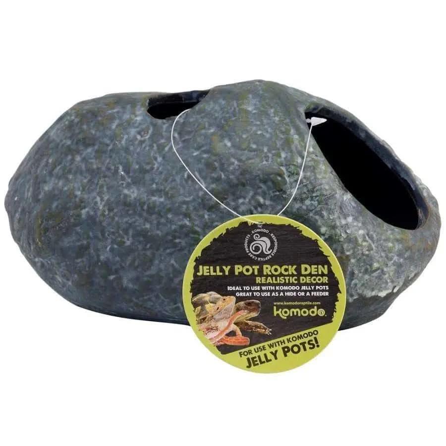 Komodo Jelly Pot Rock Den Terrarium Ornament Grey 1ea/Large Komodo