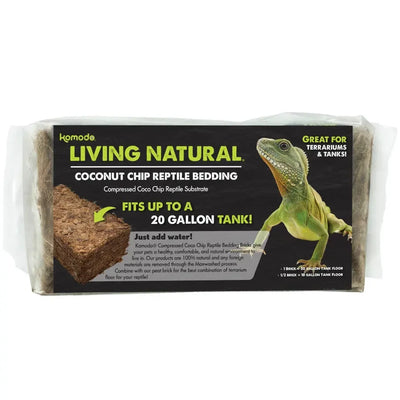 Komodo Living Natural Coconut Chip Reptile Bedding Brick Komodo