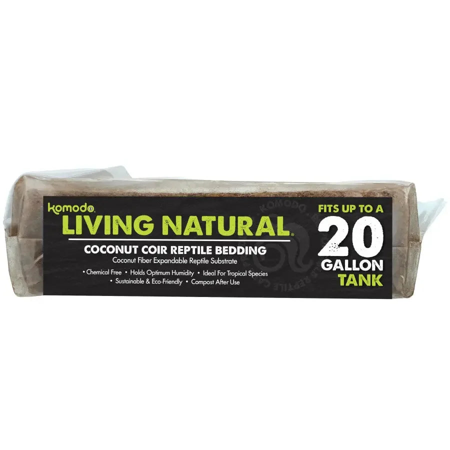 Komodo Living Natural Coconut Coir Reptile Bedding Brick Komodo