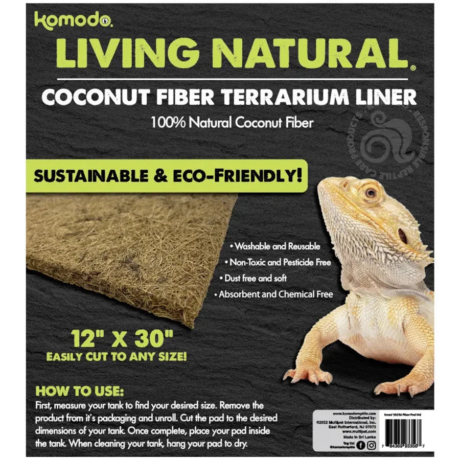 Komodo Living Natural Coconut Fiber Terrarium Liner Komodo