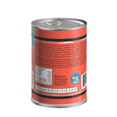 Lotus Grain-Free Beef Loaf Canned Dog Food, 12/12.5oz Lotus