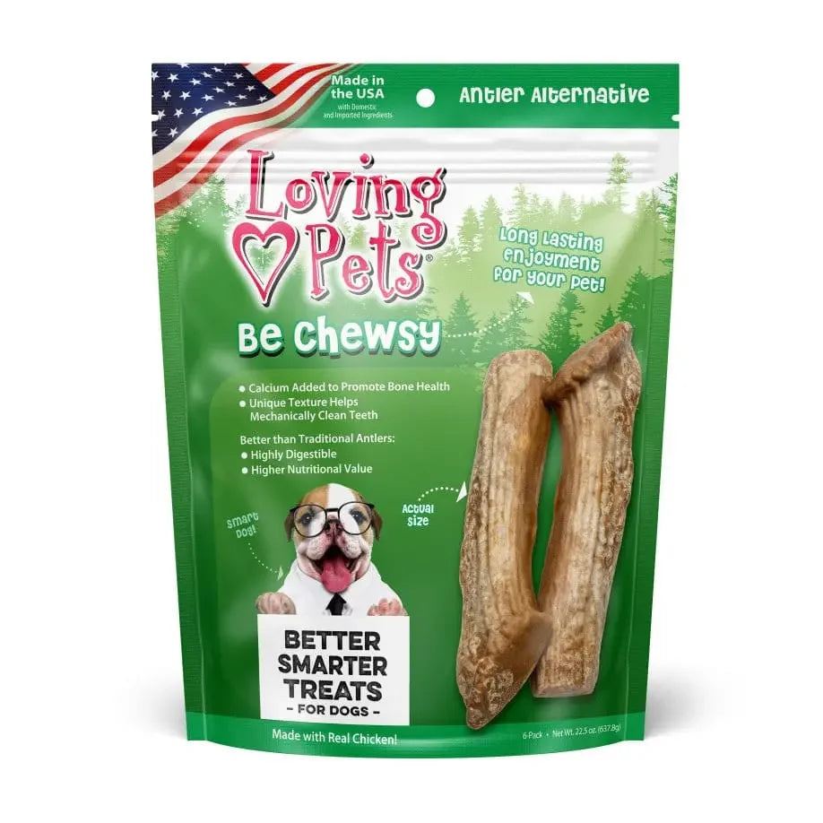 Loving Pets Be Chewsy Antler Dog Treat Loving Pets
