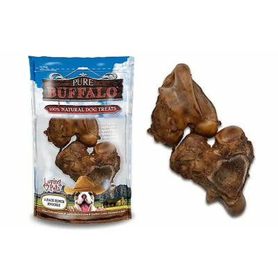Loving Pets Pure Buffalo 2 Pack Meaty Femur Knuckle Dog Treats Loving Pets