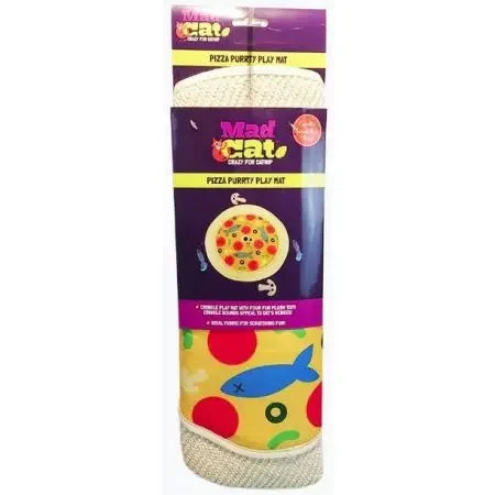 Mad Cat Pizza Purrty Play Mat for Cats Mad Cat