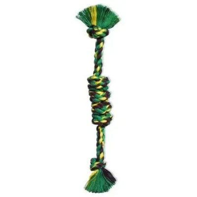 Mammoth Cottonblend Monkey Fist Bar Flossy Dog Toy 18" Large Mammoth