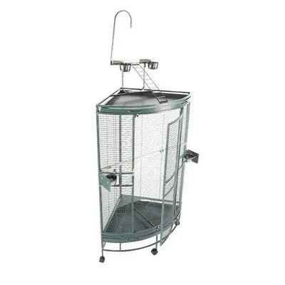 Medium Corner Bird Cage with Play Top 36"x25"x66" A&E Cage Company