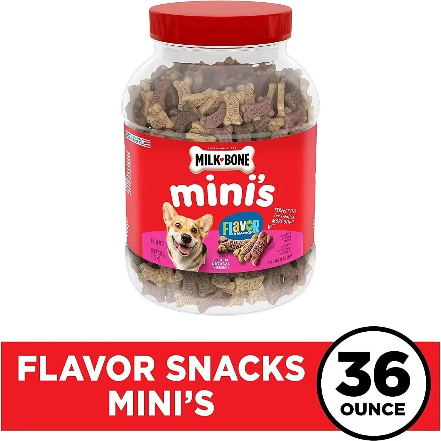 Milk-Bone Flavor Snacks Mini Dog Treats 1ea/Mini, 36 oz Milk-Bone