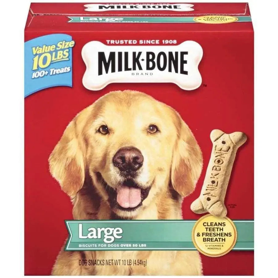 Milk-Bone Biscuits, Large Dog - 10 lb box