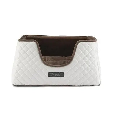 Nandog Prive Collection Quilted Vegan Leather Cube Dog Bed Nandog Pet Gear WP