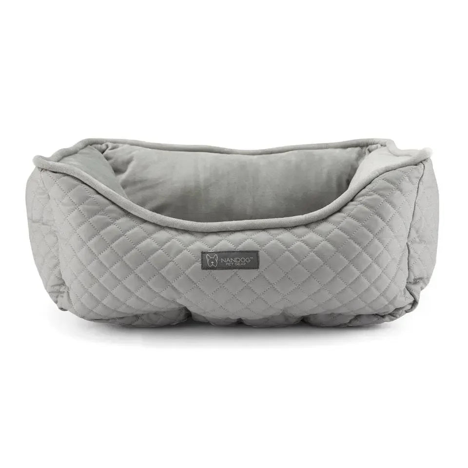 Nandog Prive Collection Quilted Vegan Leather Pet Beds Nandog Pet Gear WP