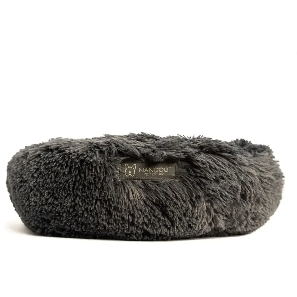 Nandog Round Shaggy Pet Bed 26 In Diameter Nandog Pet Gear WP