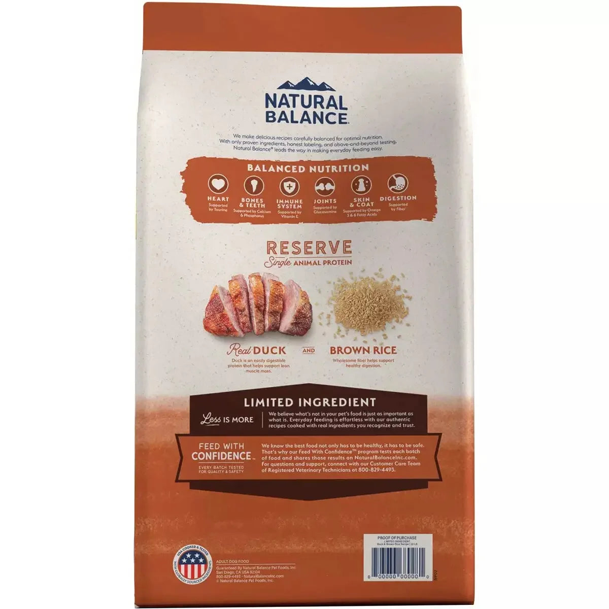 Natural Balance Pet Foods L.I.D Reserve Dry Dog Food Duck & Brown Rice Natural Balance