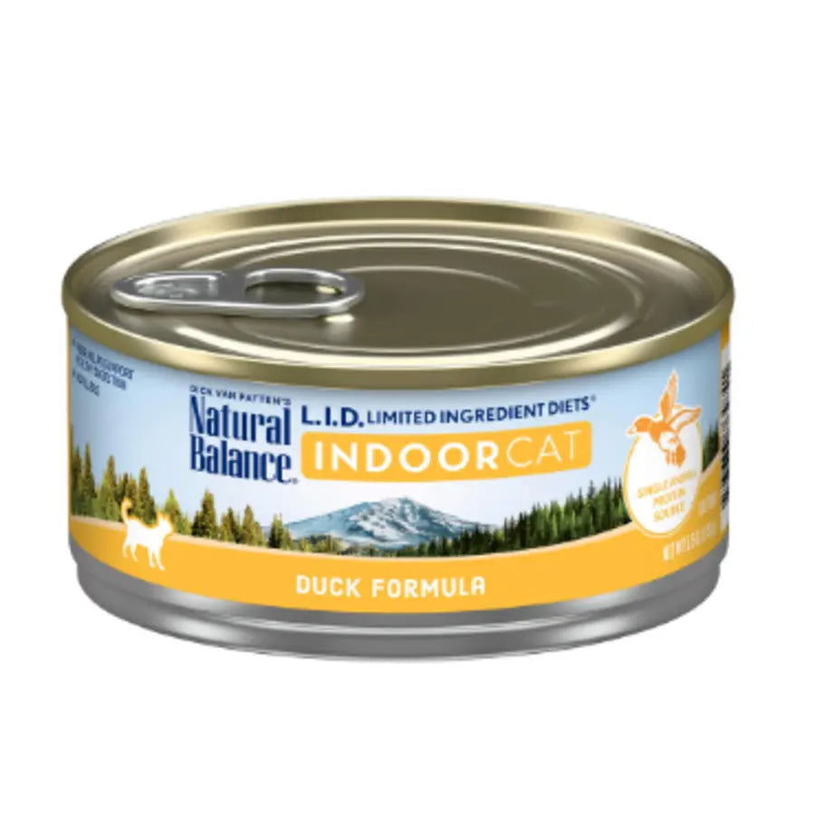 Natural Balance Pet Foods L.I.D. Indoor Duck Wet Cat Food 24ea 5.5