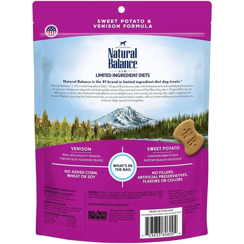 Natural Balance Pet Foods L.I.T. Venison & Sweet Potato Dog Treat Natural Balance CPD