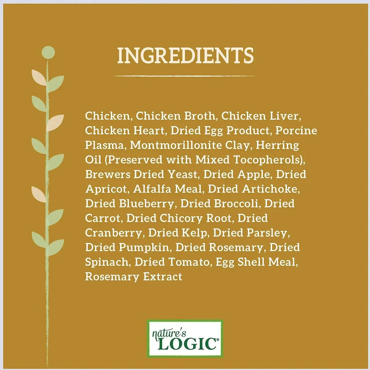 Nature's Logic Canine Chicken Feast Grain-Free Canned Dog Food 13.2 oz case of 12 Nature's Logic