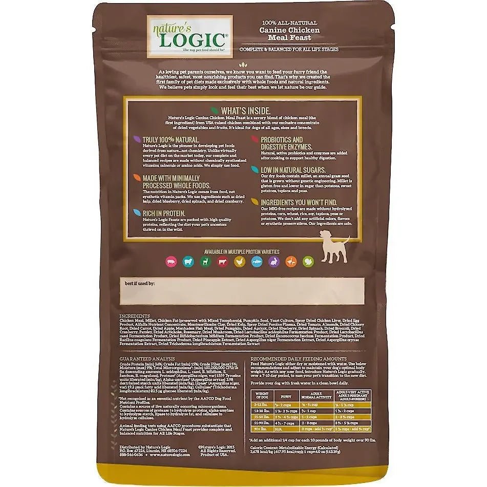 Nature's Logic Canine Chicken Meal Feast Dry Dog Food Nature's Logic