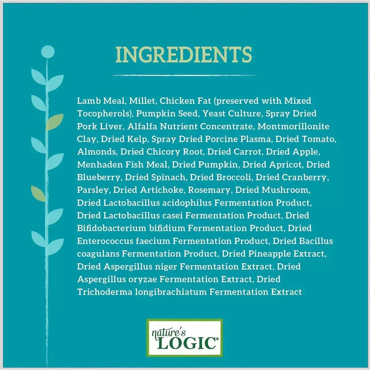 Nature's Logic Canine Lamb Meal Feast Dry Dog Food Nature's Logic