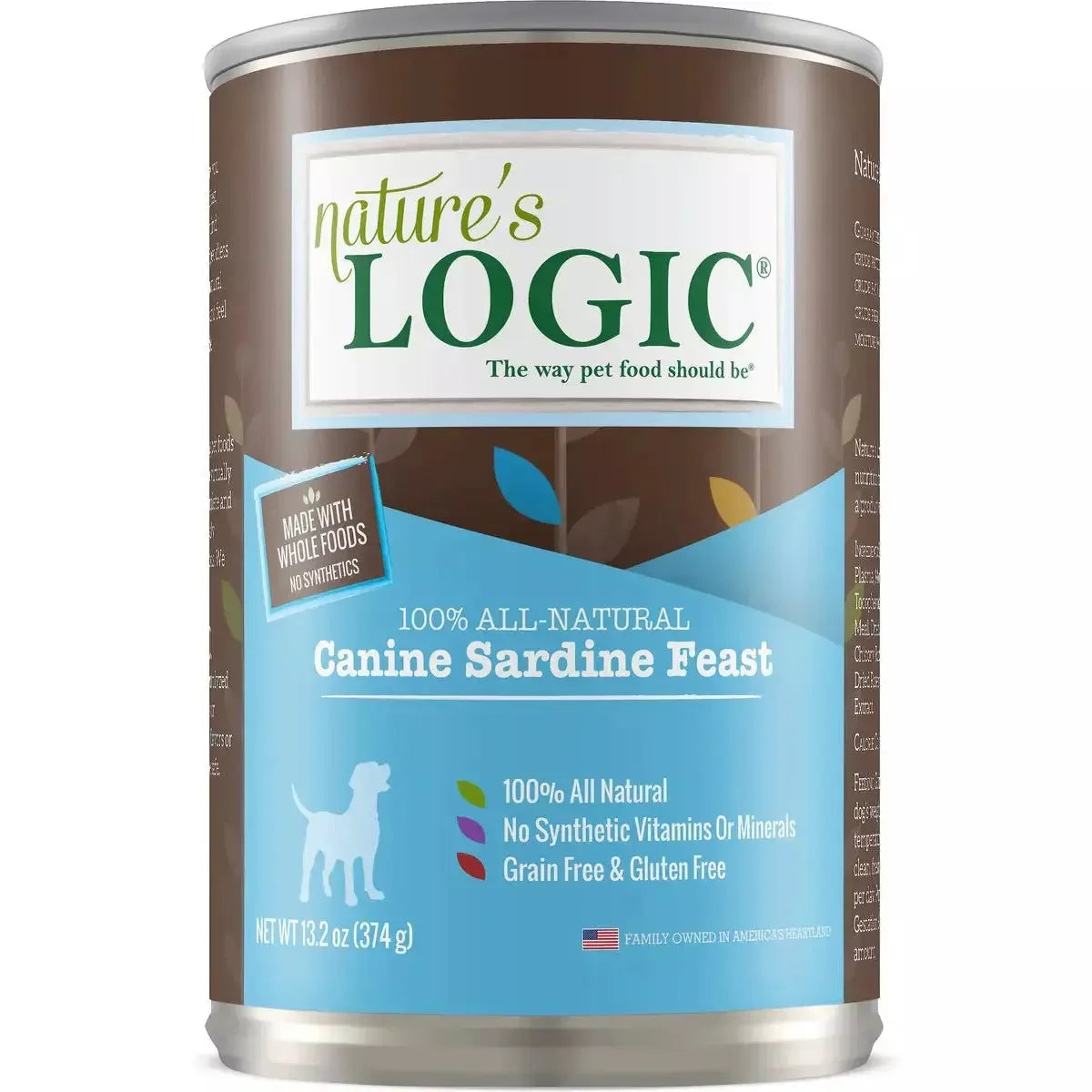 Nature's Logic Canine Sardine Feast Grain-Free Canned Dog Food 13.2 oz case of 12 Nature's Logic