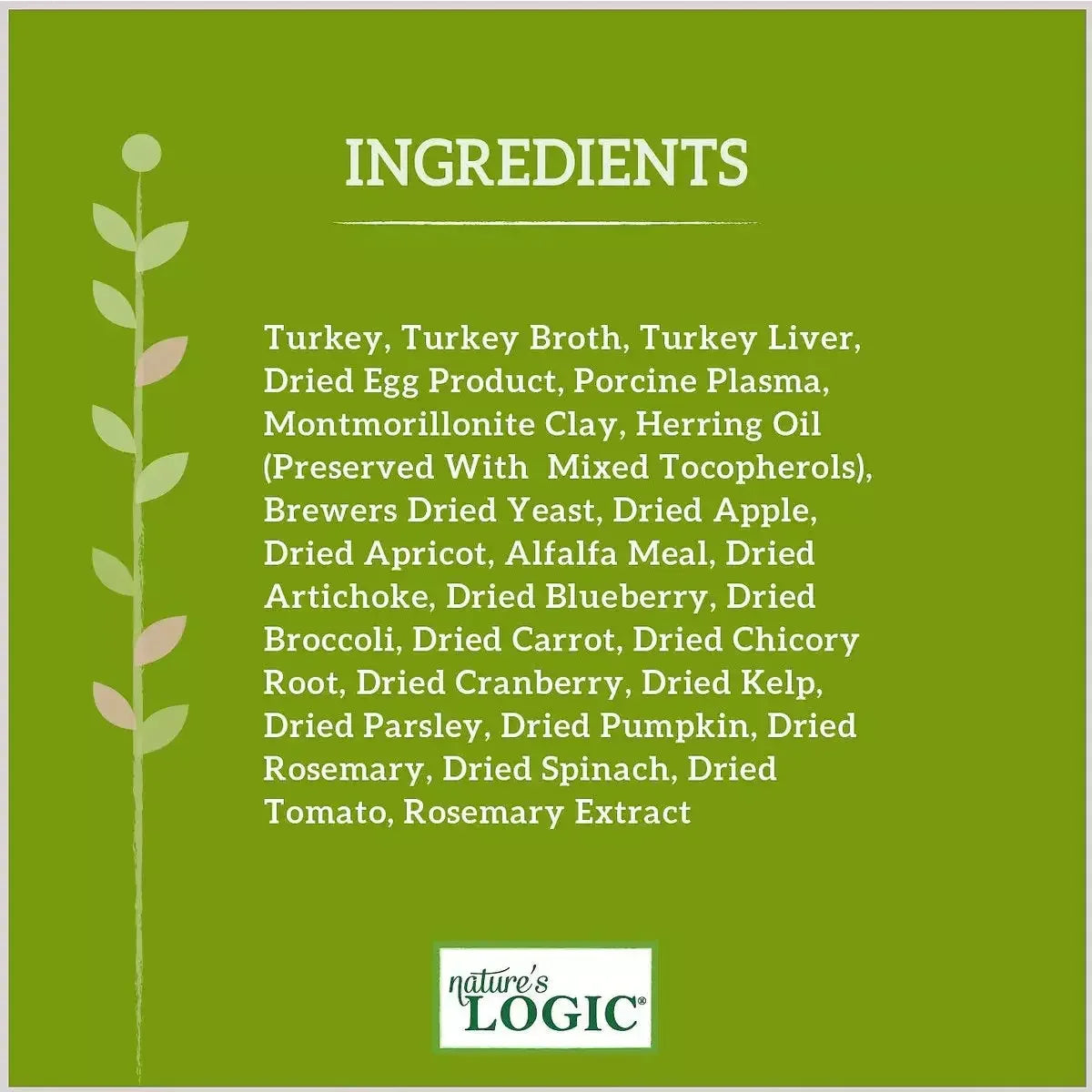 Nature's Logic Canine Turkey Feast Grain-Free Canned Dog Food 13.2 oz Case of 12 Nature's Logic