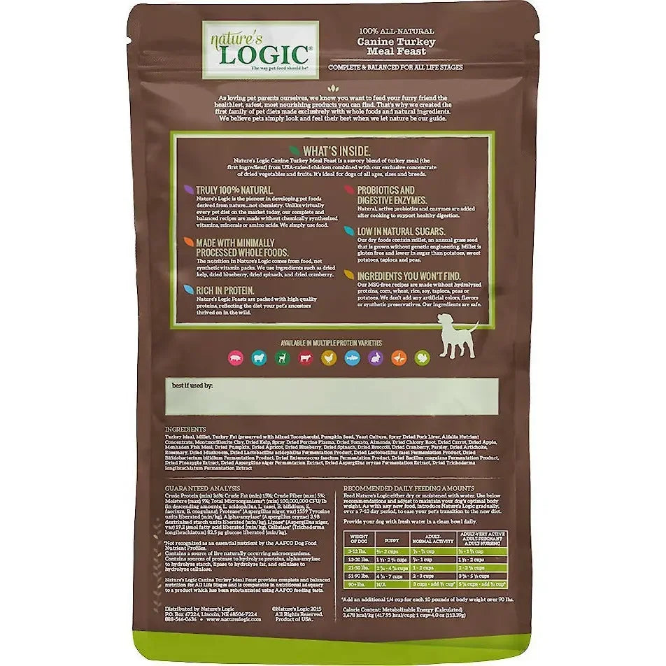Nature's Logic Canine Turkey Meal Feast Dry Dog Food Nature's Logic