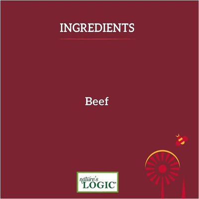 Natures Logic Beef Jerky Canine Dog Treat 1 lb. Bag Nature's Logic