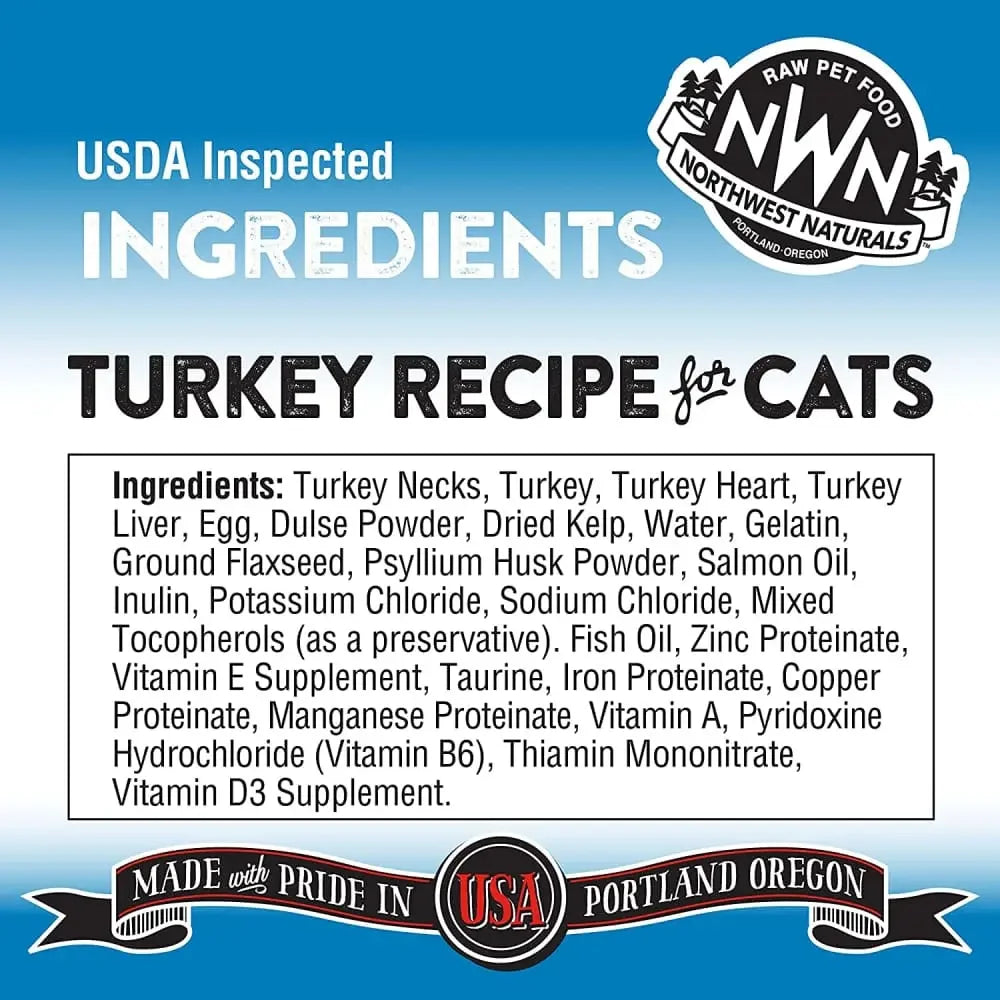 Northwest Naturals Freeze Dried Cats Nibbles Turkey Cat Food 11 oz Northwest Naturals