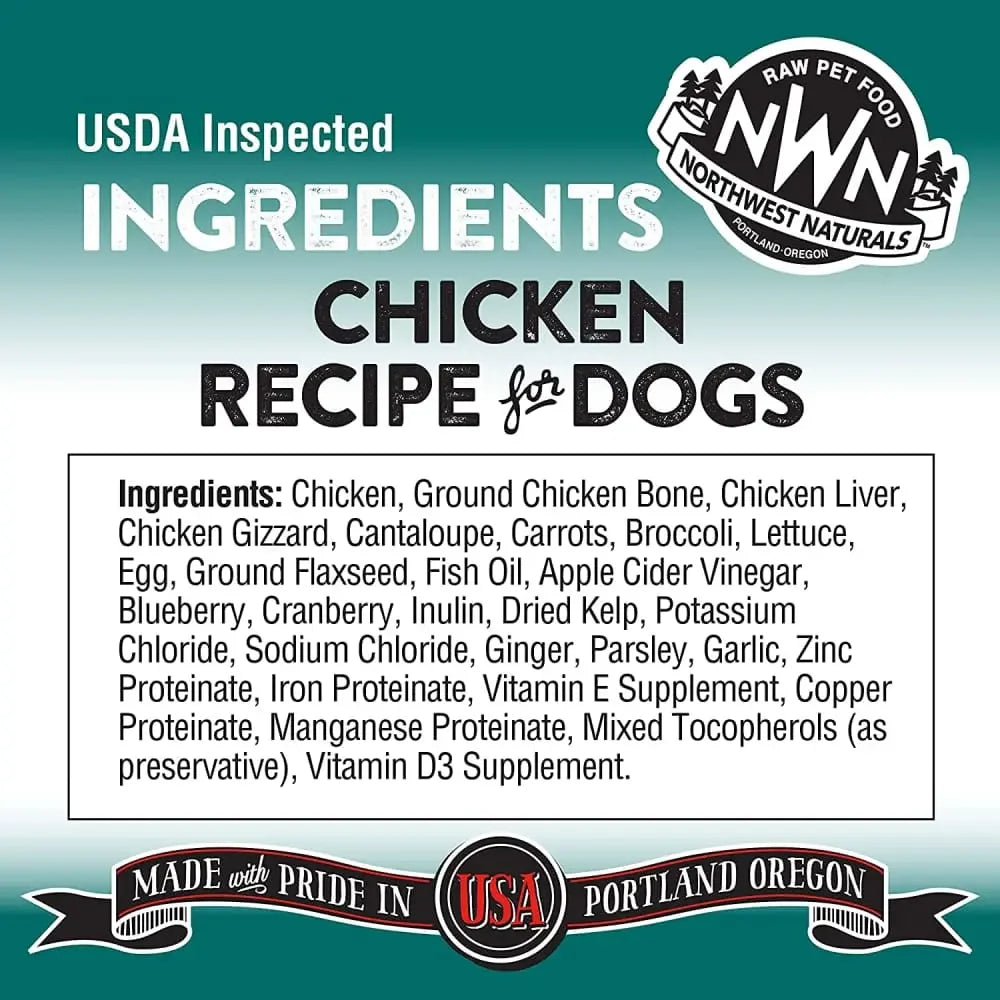 Northwest Naturals Freeze Dried Raw Diet for Dogs Chicken Nuggets Dog Food Northwest Naturals