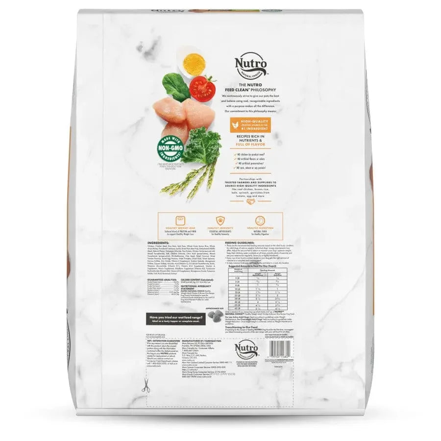 Nutro Products Natural Choice Healthy Weight Adult Dry Dog Food Chicken & Brown Rice, 30 lb Nutro