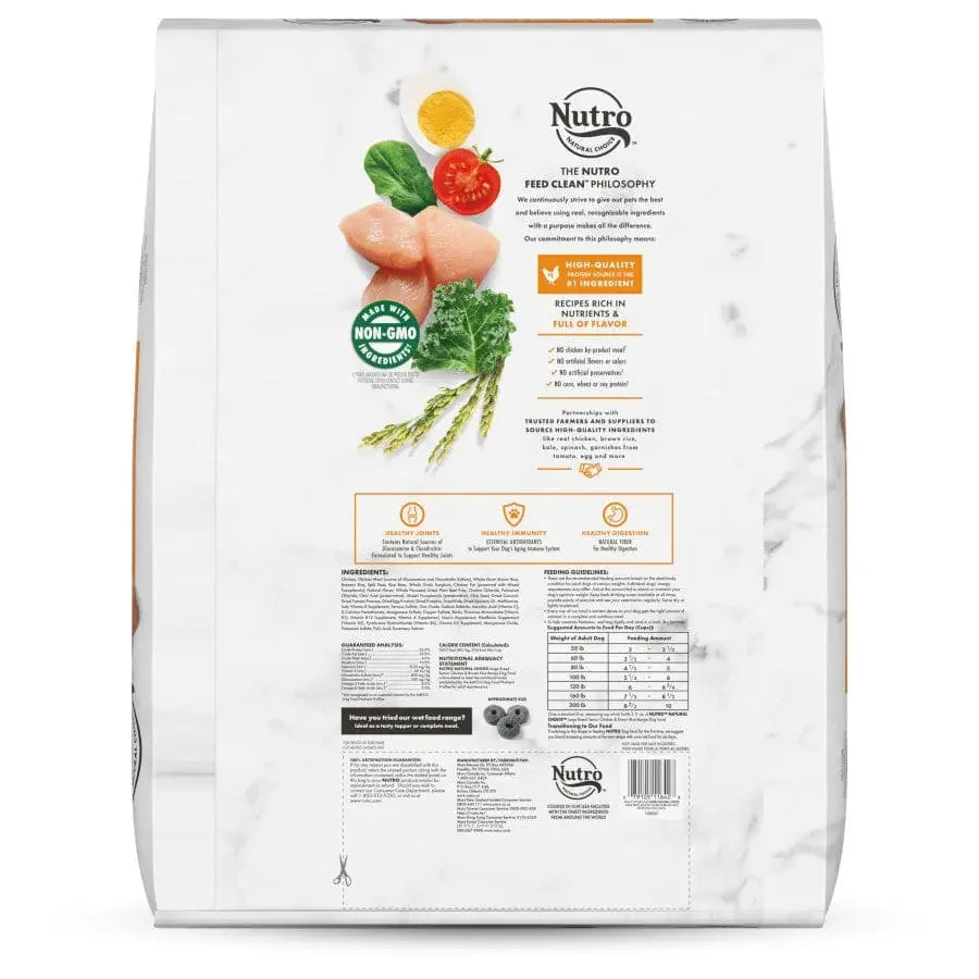 Nutro Products Natural Choice Large Breed Senior Dry Dog Food Chicken & Brown Rice, 30 lb Nutro