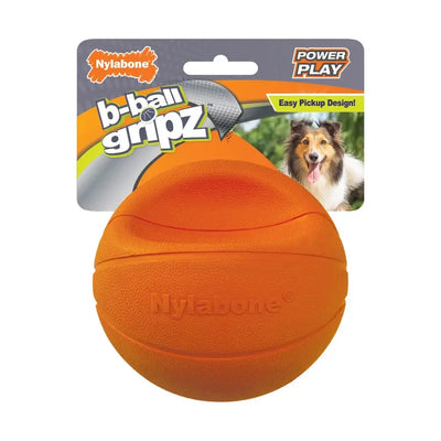 Nylabone Power Play Dog Basketball B-Ball Gripz Nylabone