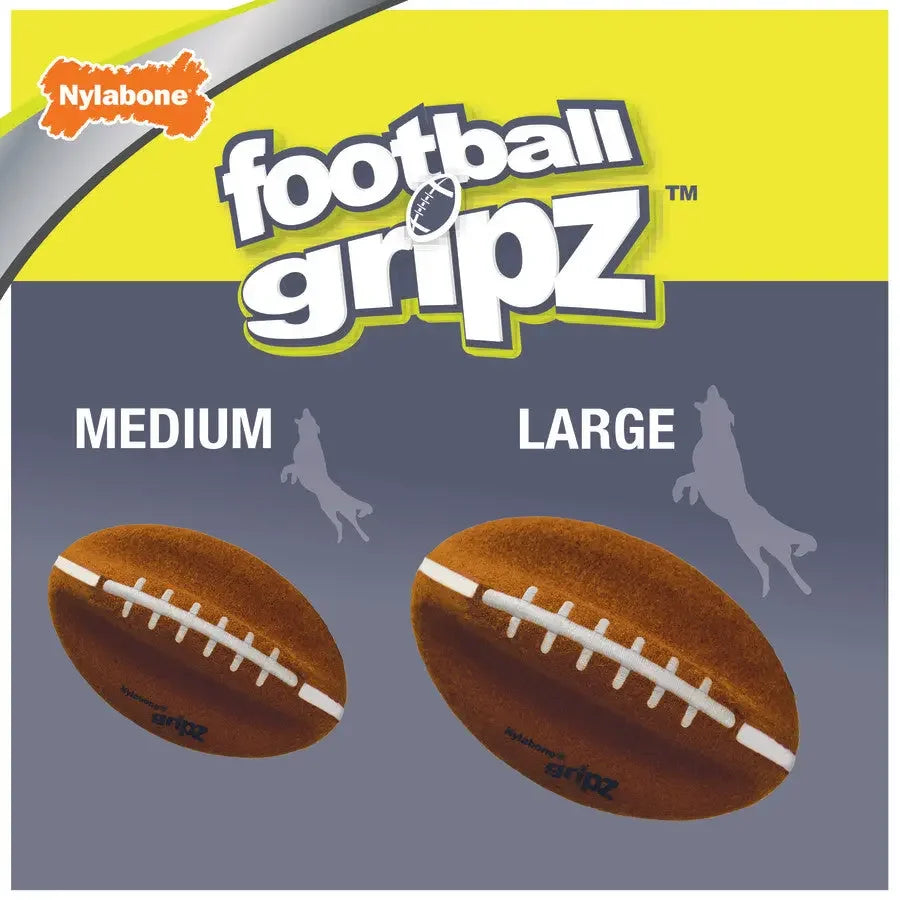 Nylabone Power Play Dog Football Gripz Nylabone