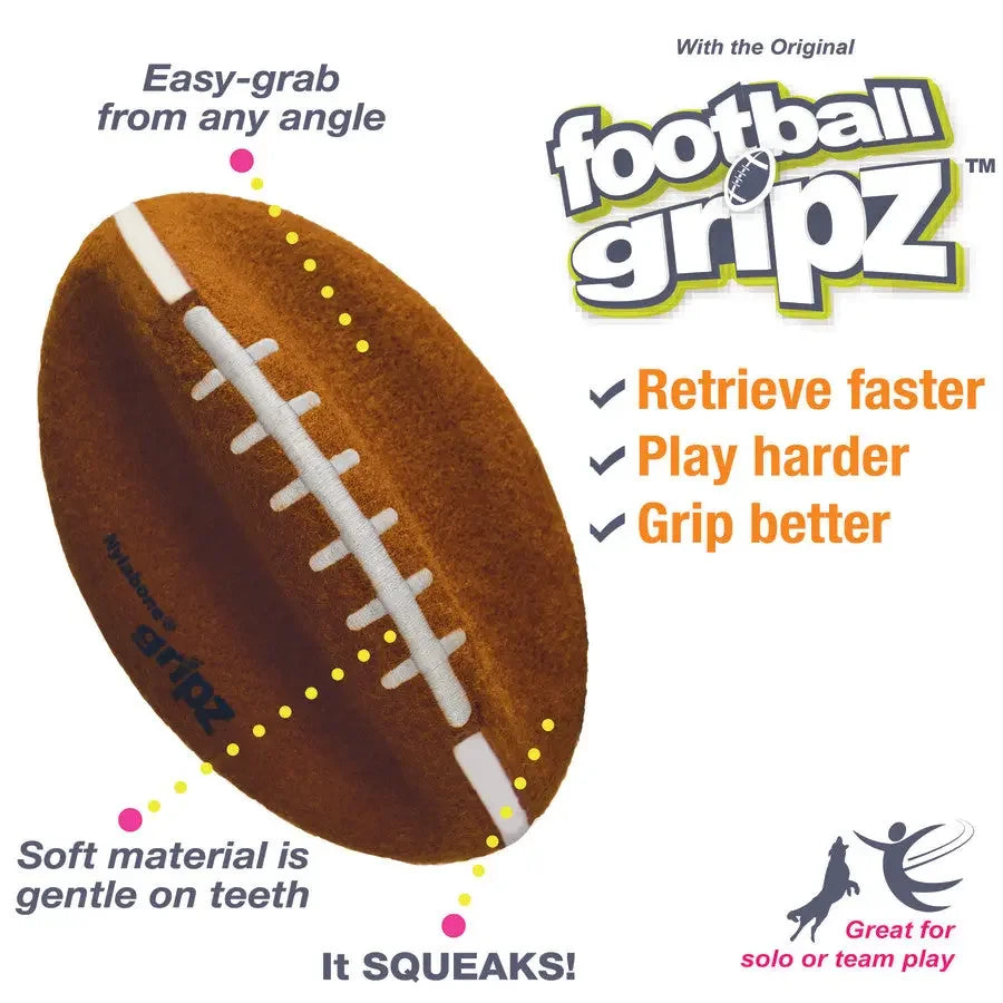 Nylabone Power Play Dog Football Gripz Nylabone