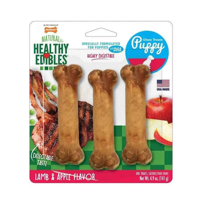 Nylabone® Healthy Edibles® Lamb & Apple Flavor Long Lasting Puppy Chews Treats Regular Up to 25 Lbs Nylabone®