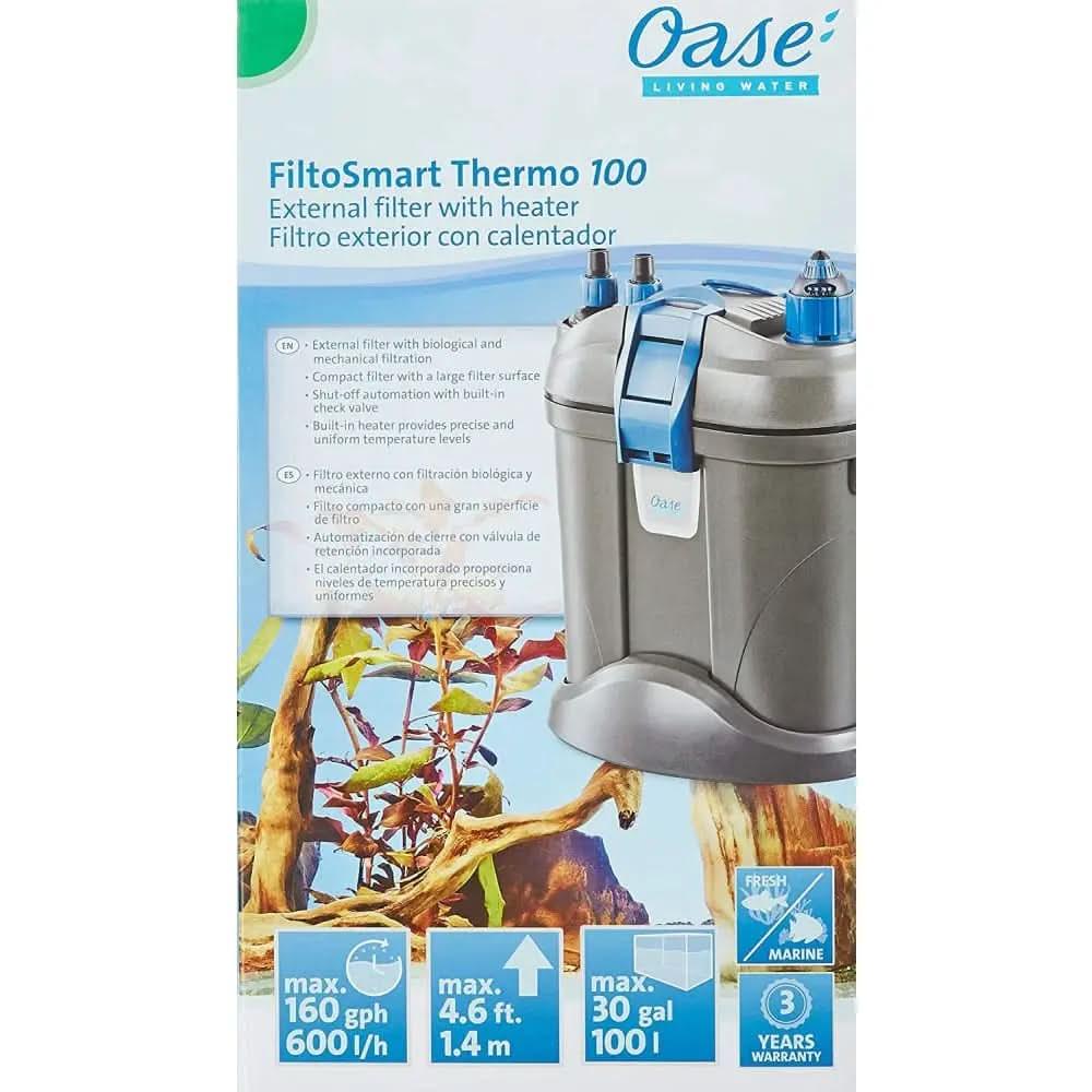 OASE FiltoSmart Thermo External Canister Filter with Built-in Heater Black, Blue OASE