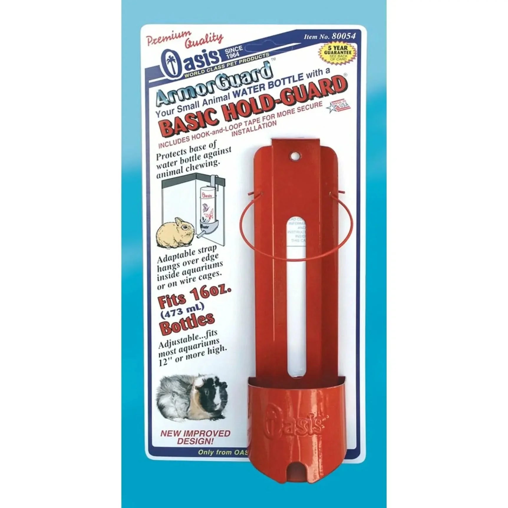 Oasis Basic Hold-Guard for Small Animal Water Bottles Assorted Oasis