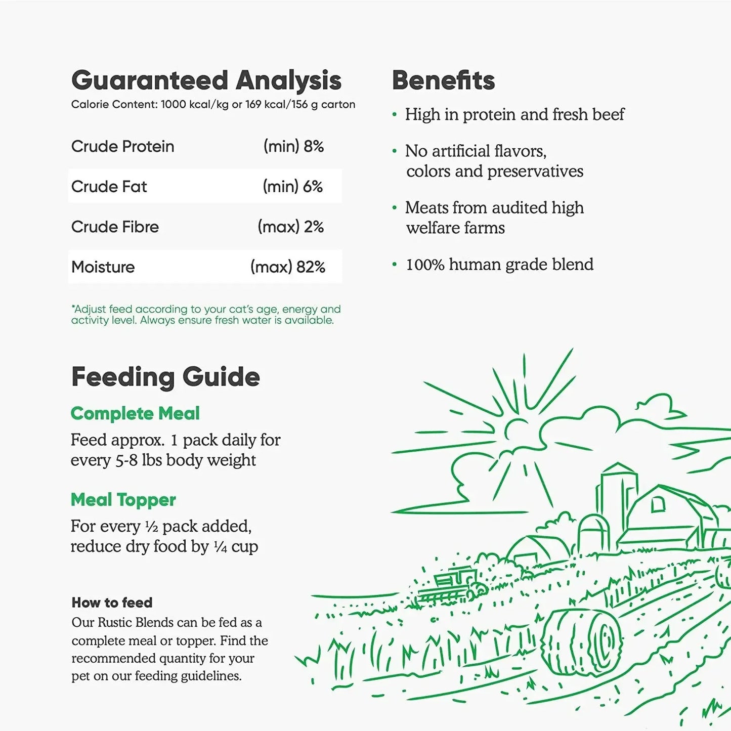 Open Farm® Grass-Fed Beef Rustic Blend Wet Cat Food 5.5oz case of 12 Open Farm