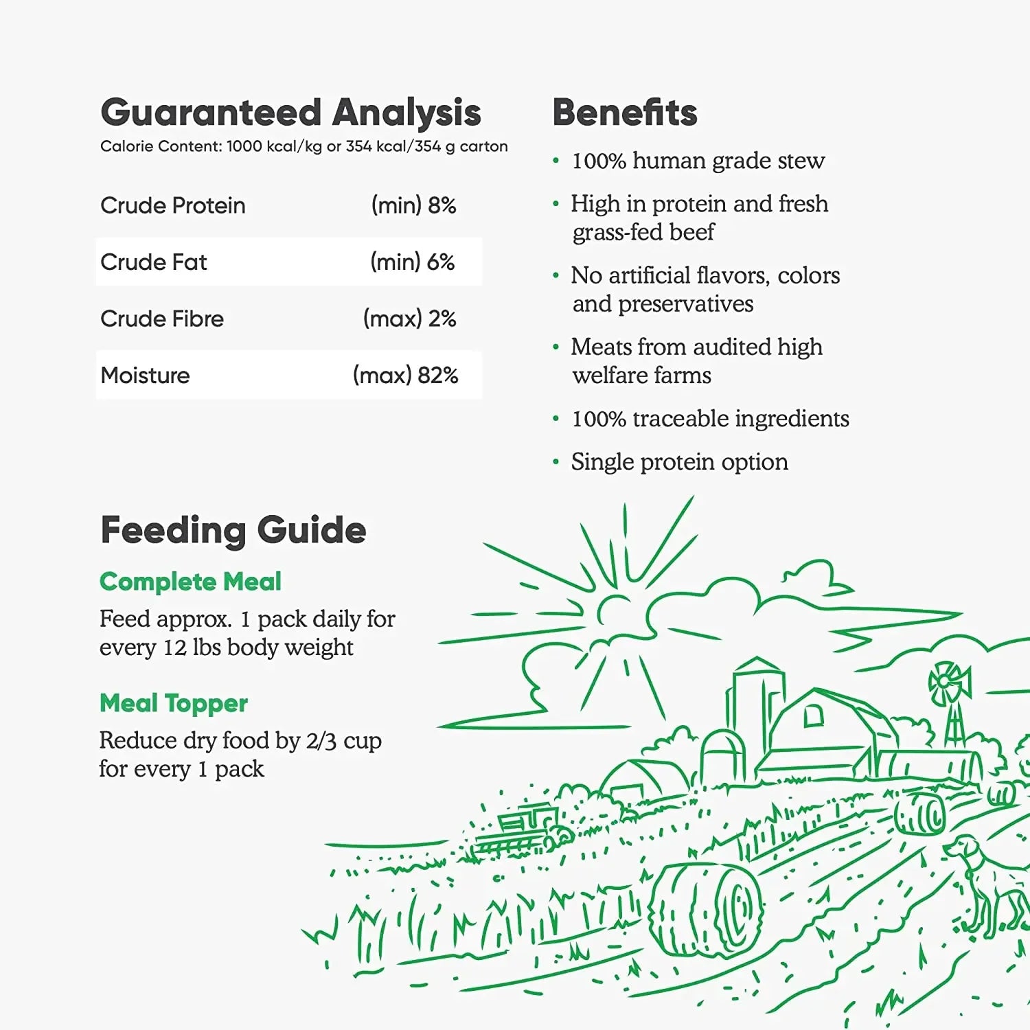 Open Farm® Grass-Fed Beef Rustic Stew Wet Dog Food 12.5oz case of 12 Open Farm