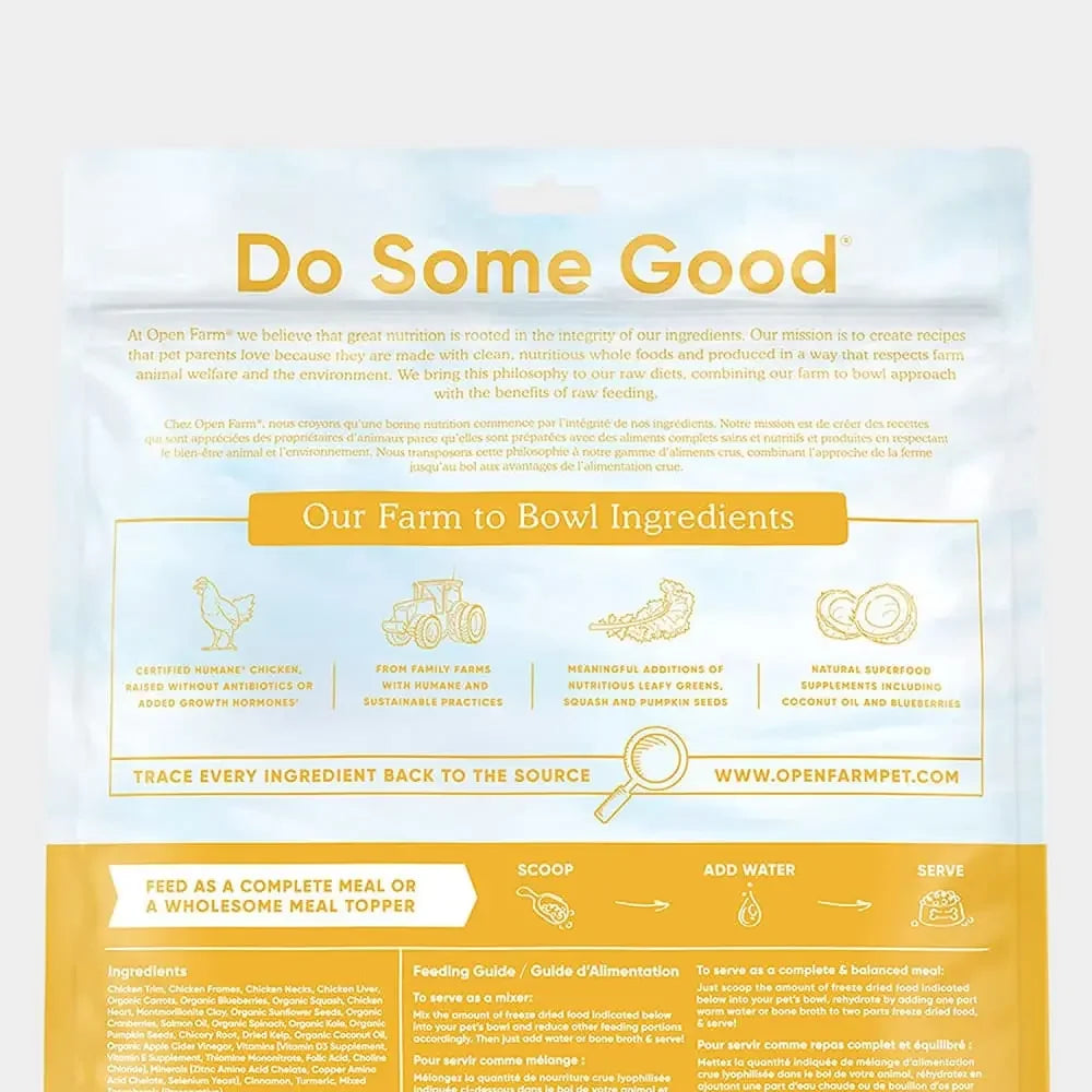 Open Farm® Harvest Chicken Freeze Dried Raw Dog Food Open Farm