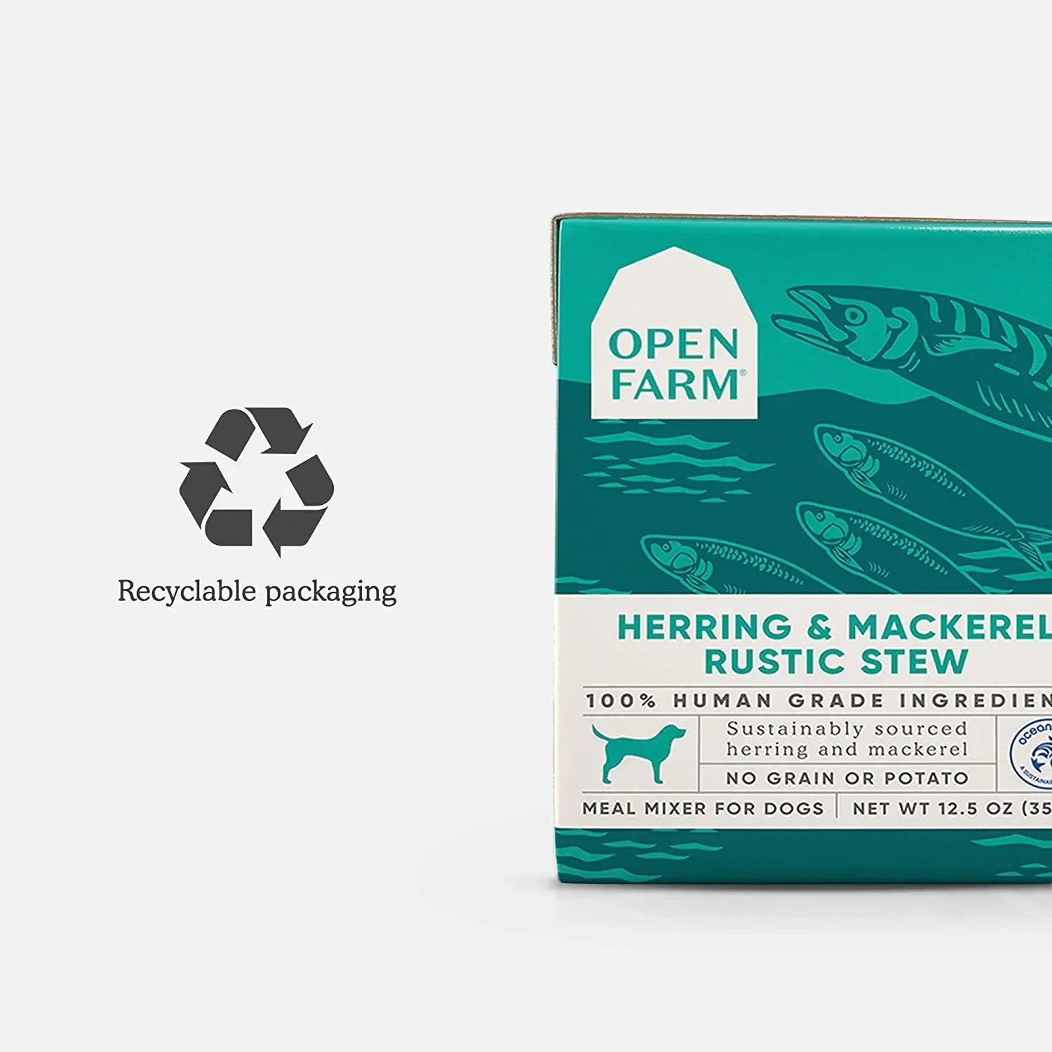 Open Farm® Herring & Mackerel Rustic Stew Wet Dog Food 12.5oz case of 12 Open Farm