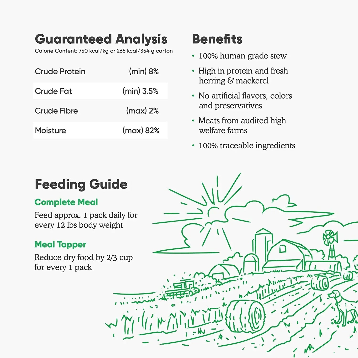 Open Farm® Herring & Mackerel Rustic Stew Wet Dog Food 12.5oz case of 12 Open Farm