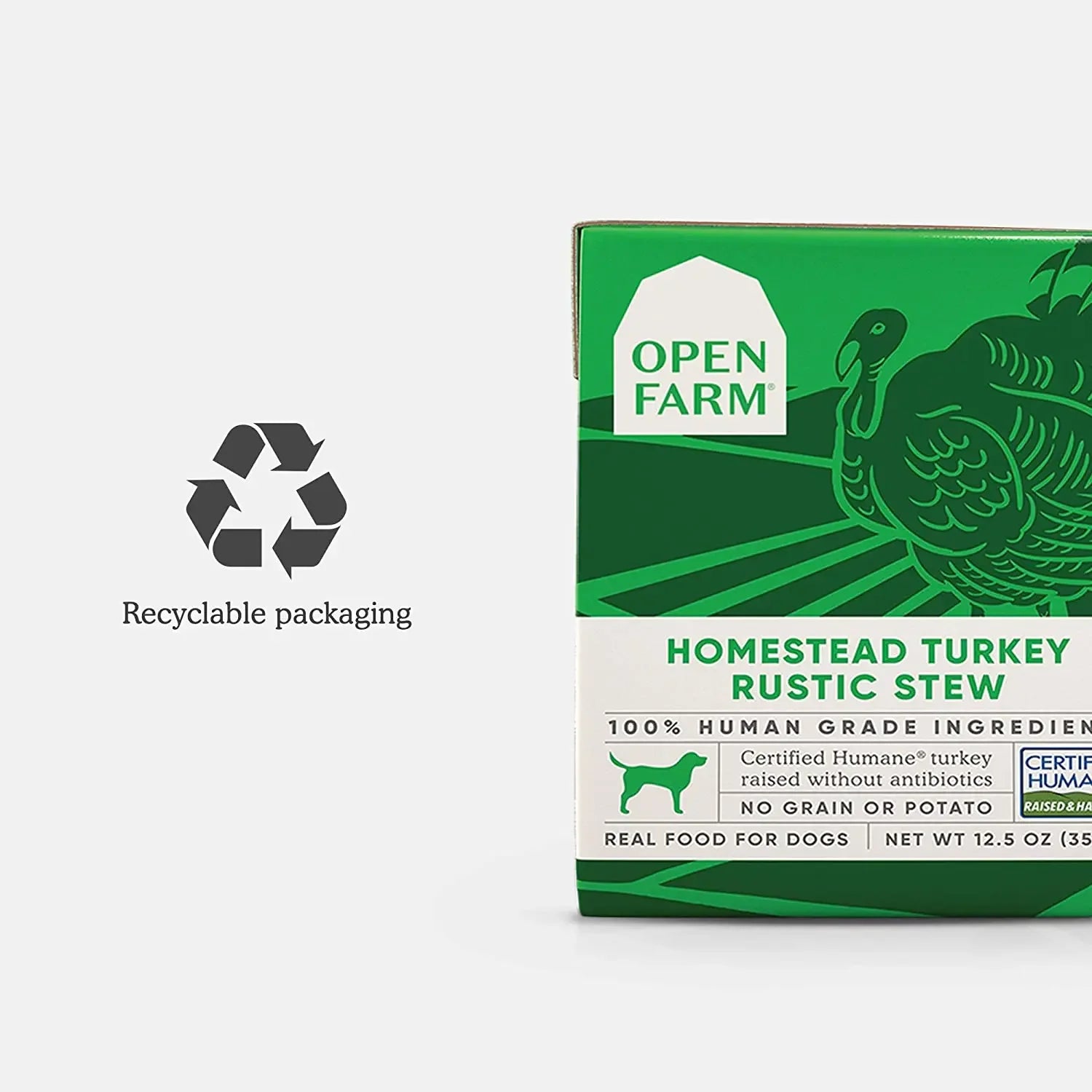 Open Farm® Homestead Turkey Rustic Stew Wet Dog Food 12.5oz case of 12 Open Farm