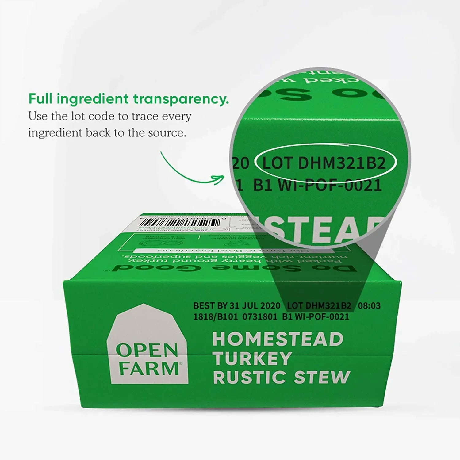 Open Farm® Homestead Turkey Rustic Stew Wet Dog Food 12.5oz case of 12 Open Farm