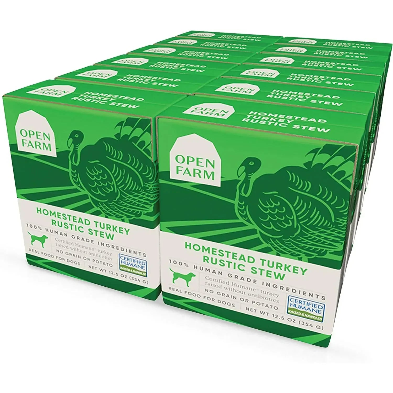 Open Farm® Homestead Turkey Rustic Stew Wet Dog Food 12.5oz case of 12 Open Farm
