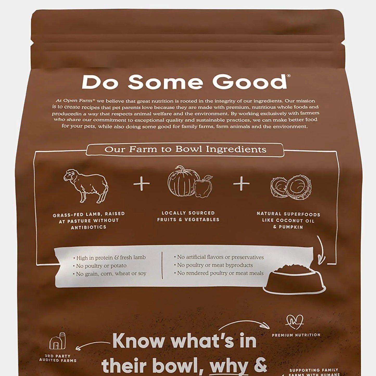 Open Farm® Pasture-Raised Lamb Grain Free Dry Dog Food Open Farm