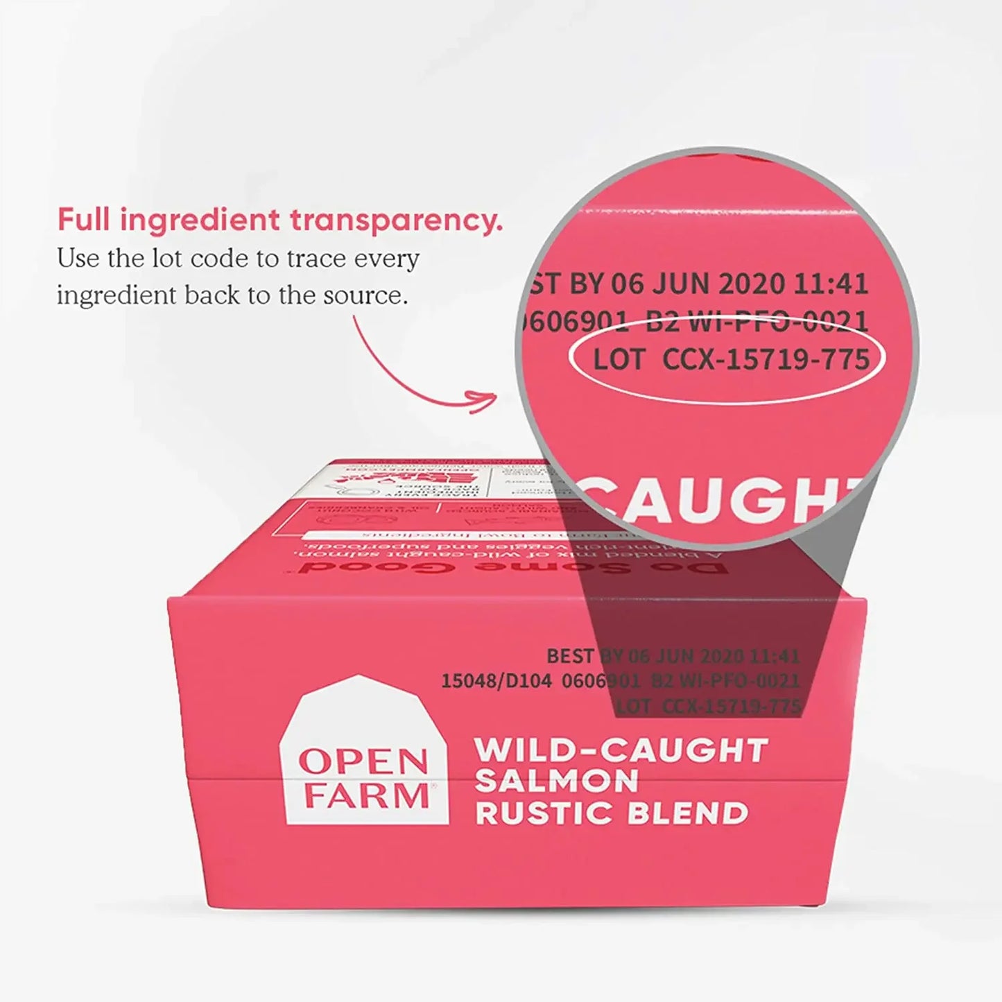 Open Farm® Wild-Caught Salmon Rustic Blend Wet Cat Food 5.5oz case of 12 Open Farm