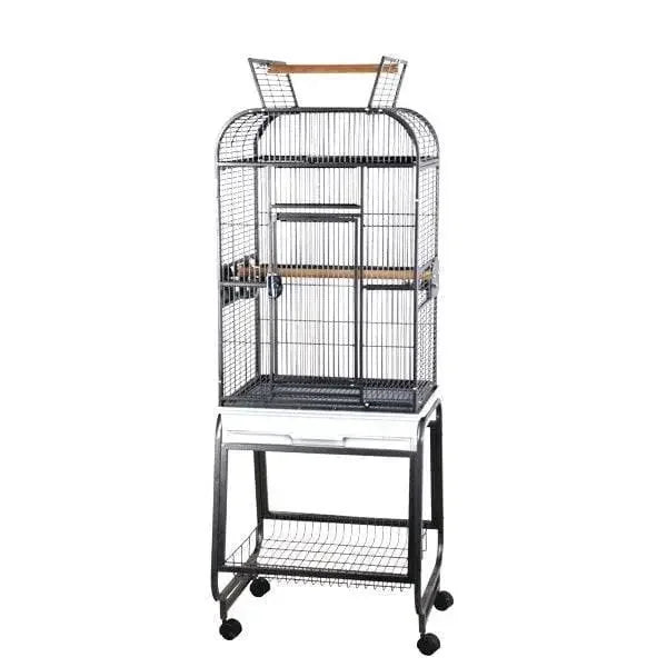 Open Flat Top with Plastic Base Bird Cage 22"x17"x66" A&E Cage Company
