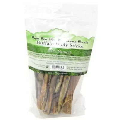 Papa Bow Wow Buffalo Bully Sticks - 6" Long Papa Bow Wow