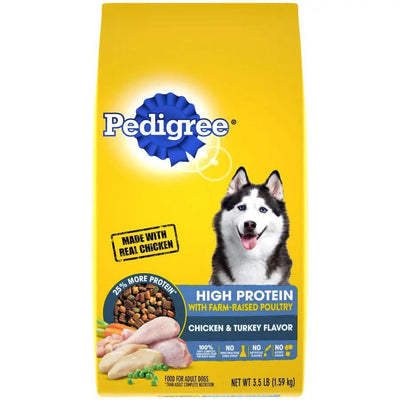 Pedigree High Protein Adult Chicken & Turkey Dry Dog Food Pedigree