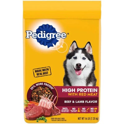 Pedigree High Protein w/Red Meat Dry Dog Food Beef & Lamb Pedigree